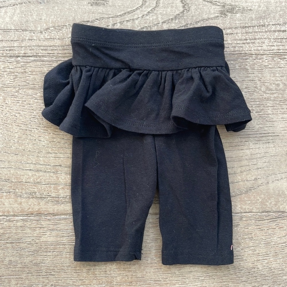 Joah Love Baby Ruffle Skirt Leggings, Black, NWT, 3-6M